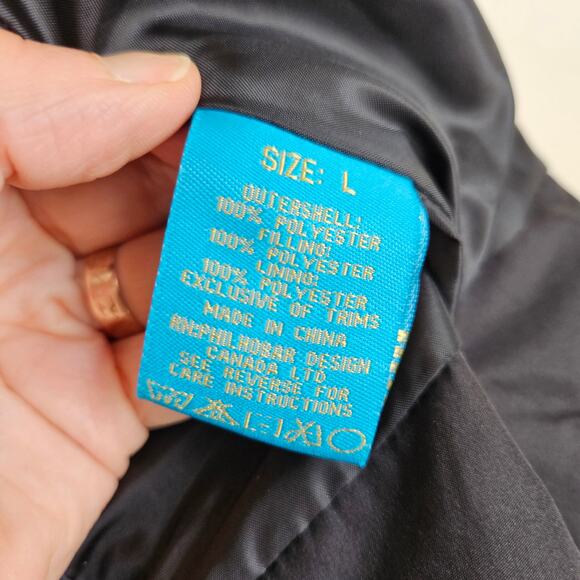 Super Cute! Au Lieu Ruffle Sleeve Vest, Black, Sz L - Picture 9 of 10